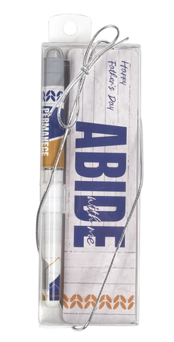Father's Day Pen & Bookmark Gift Set - Abide with Me