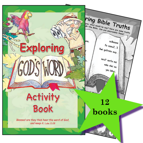 12 Pack Activity Books - Exploring God's Word