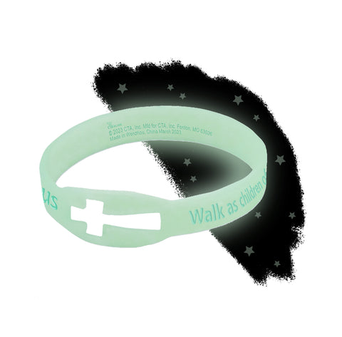 Glow-in-the-Dark Cross Bracelet