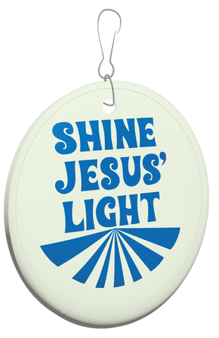 Glow-in-the-Dark Backpack Tag - Shine Jesus' Light