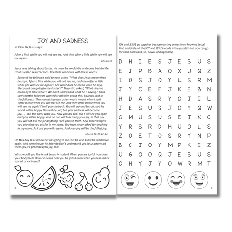 16-Page Activity Booklet - Jesus and JOY!