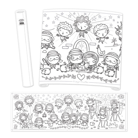 Giant Christmas Story Coloring Sheet - Tiny Truths