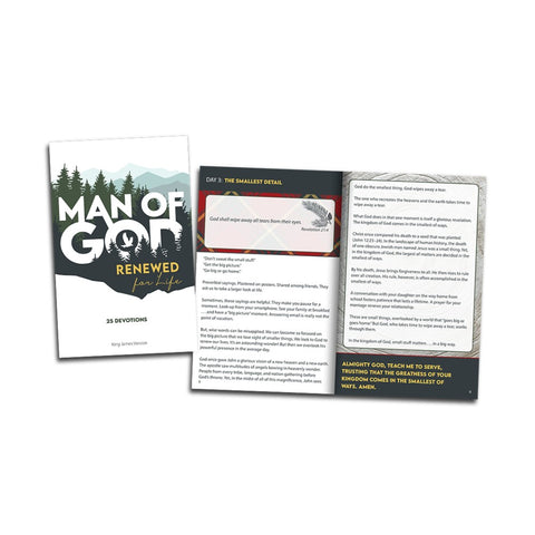 KJV Softcover Devotion Book - Man of God: Renewed for Life