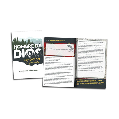 Spanish Softcover Devotion Book - Man of God: Renewed for Life