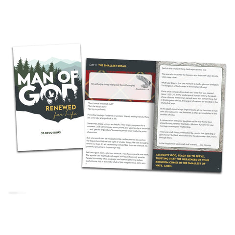 Softcover Devotion Book - Man of God: Renewed for Life