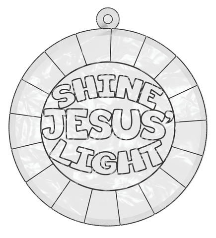 Color Your Own Suncatcher - Pumpkin Prayer