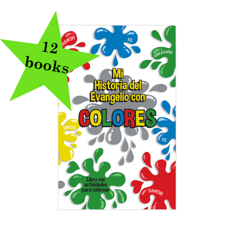 Spanish 12-Pack Activity Books - Gospel Story by Colors