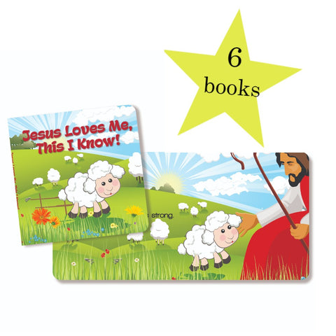 6-Pack Board Books - Jesus Loves Me, This I Know!