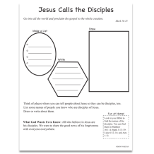 Call of the Disciples Foam Activity - Dive into God's Word