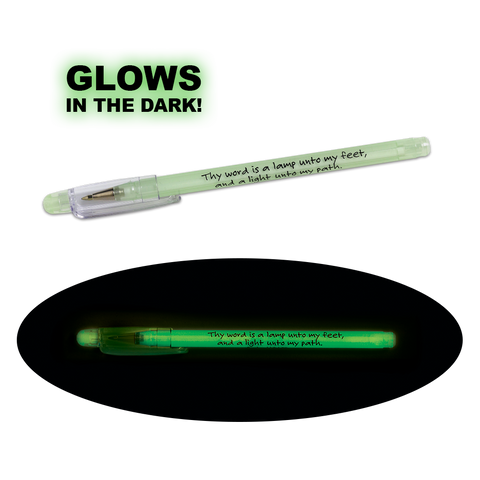 Glow-in-the-Dark Barrel Stick Pen