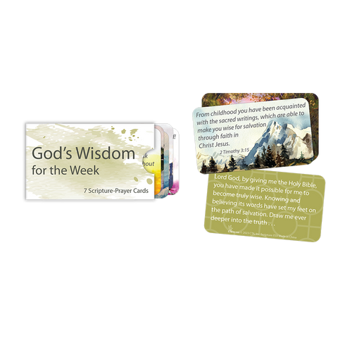 God's Wisdom for the Week - Scripture Prayer Cards in Sleeve