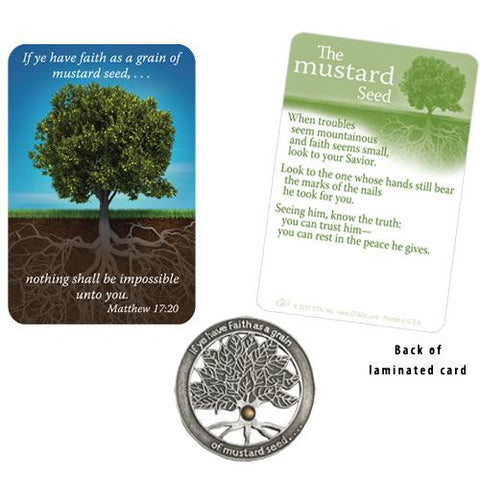 Mustard Seed Pocket Piece & Card