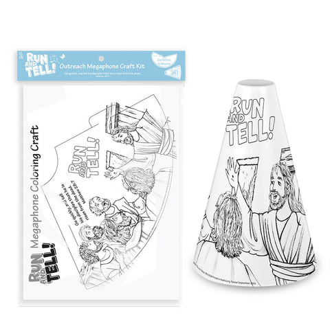 Pack of 6 Outreach Megaphone Crafts - Run and Tell!