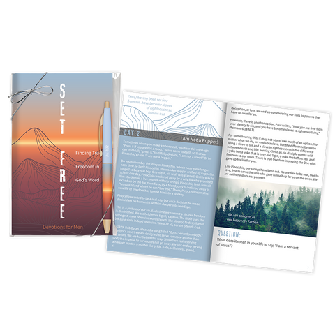 Softcover Devotion Book and Pen Gift Set - Set Free
