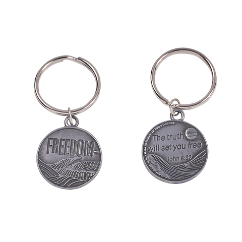 Pewter-Like Keychain - Set Free