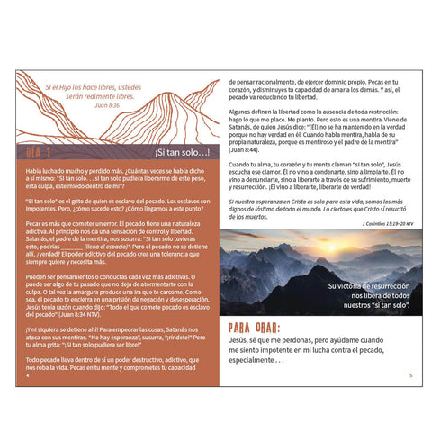 Spanish Softcover Devotion Book - Set Free