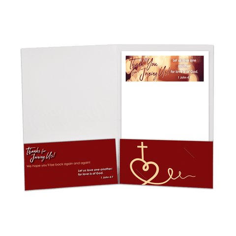 Brochure Holder - Thank You for Joining Us!