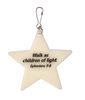Glow-in-the-dark Star Backpack Tag