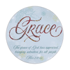 Glass Cheese Board - Embracing the Gift of God's Grace