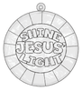 Color Your Own Suncatcher - Pumpkin Prayer