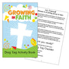 Growing in Faith Dog Tag Activity Book